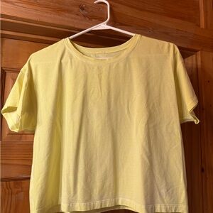 lululemon Cates Tee Sublimado Pigment Dye Highlight Yellow